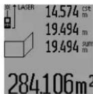 BOSCH GLM 250 VF Professional - Seinäpinta-alamittaus (katso kuva L) - 1