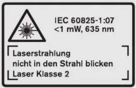 BOSCH GLM 250 VF Professional - Sikkerhetsinformasjon - 2