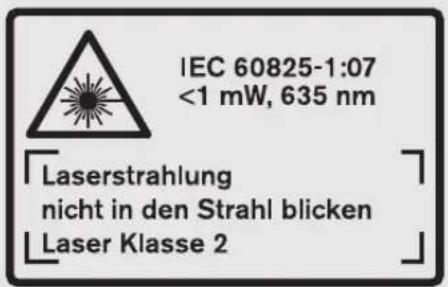 BOSCH GLM 250 VF Professional - Sicherheitshinweise - 2