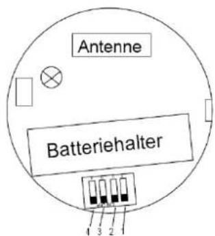 Antenne Batteriehalter 1 3 2 1