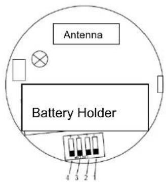 Antenna Battery Holder 4 3 2 1