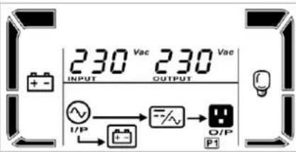 BlueWalker PowerWalker VFI 1000RM LCD - Descrizione modo operativo - 1
