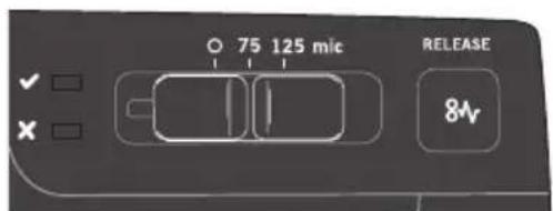 75 125 mic RELEASE 8V