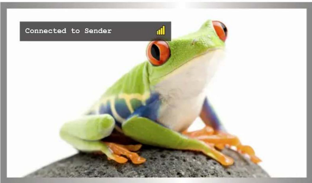Connected to Sender