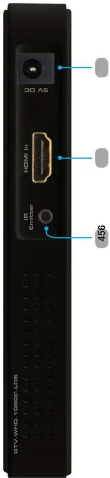 GTV-WHD-1080P-LRB IR Emitter HDMI In 5V DC 456