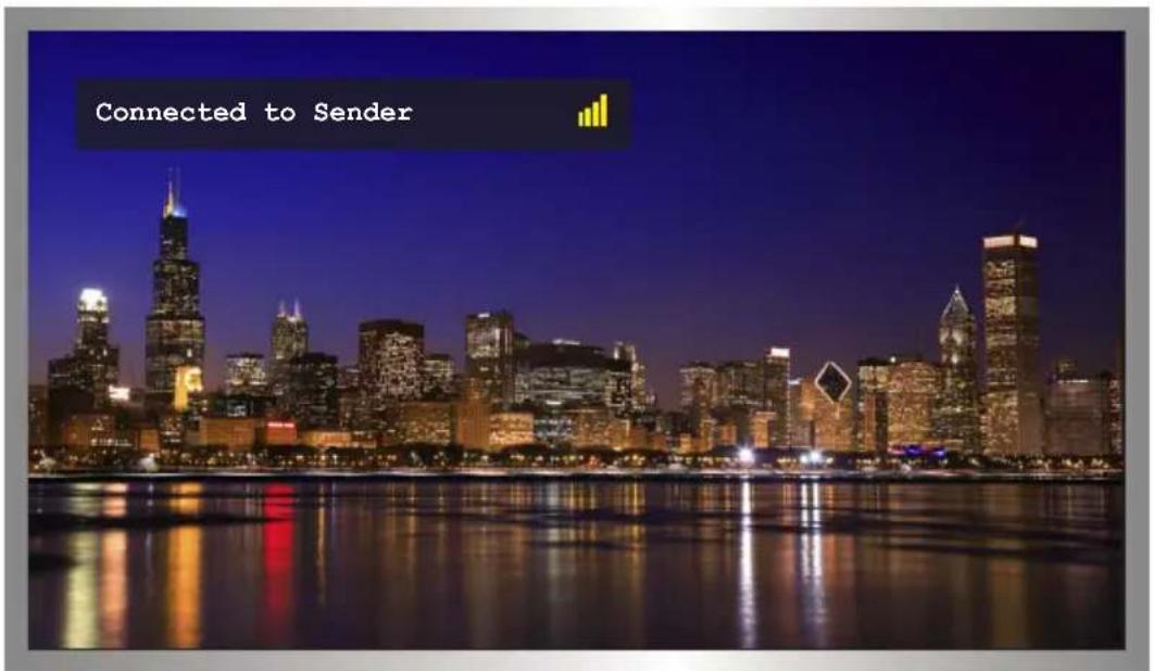 Connected to Sender