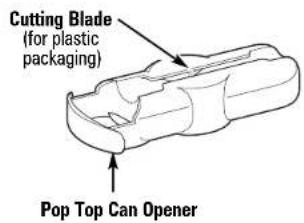 Cutting Blade (for plastic packaging) Pop Top Can Opener