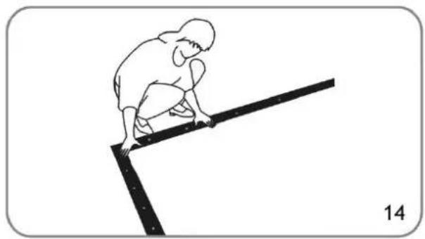 Simple line drawing of a person climbing a slope (no text or symbols)