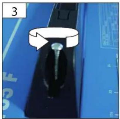 GUDE 20004 - Close-up of a blue GE 185°F power supply device with a black lever and indicator dial (no visible text or symbols) - 1