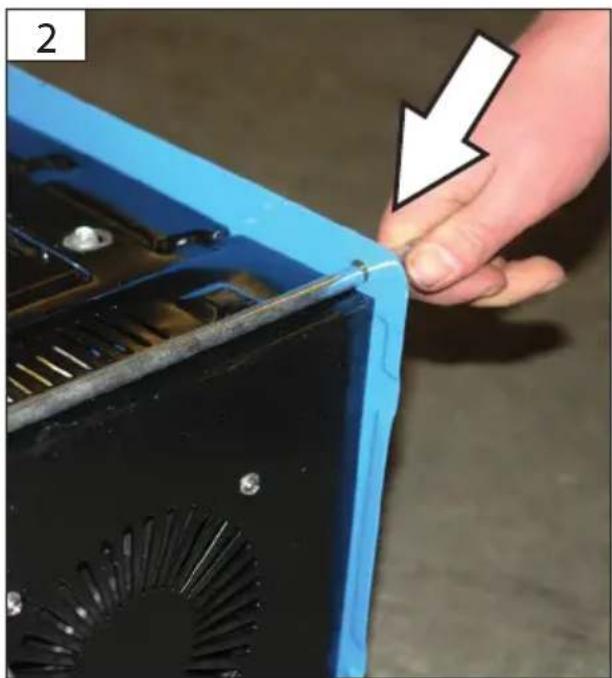 GUDE 20004 - Product photo of a GE 185 F power supply with attached components including wires, connectors, and accessories (no visible text or symbols) - 1