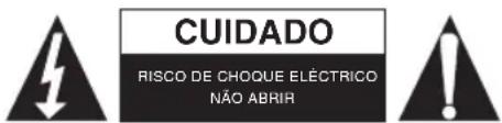 CUIDADO RISCO DE CHOQUE ELECTRICO NÃO ABRIR