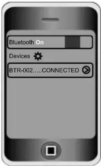 Bluetooth On Devices BTR-002.....CONNECTED >