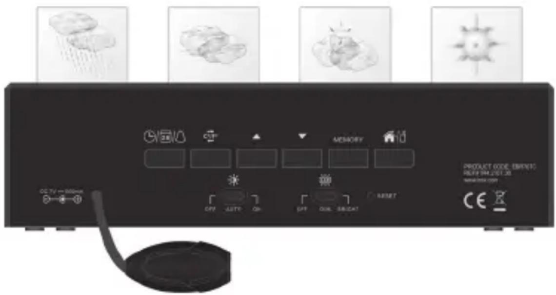 CCTV → 800mm OFF AUTO ON OFF OUT - ON/OFF MEMORY RESET PRODUCT CODE: INSERT RIGHT PR.25T.26 NEARBOX.COM CE