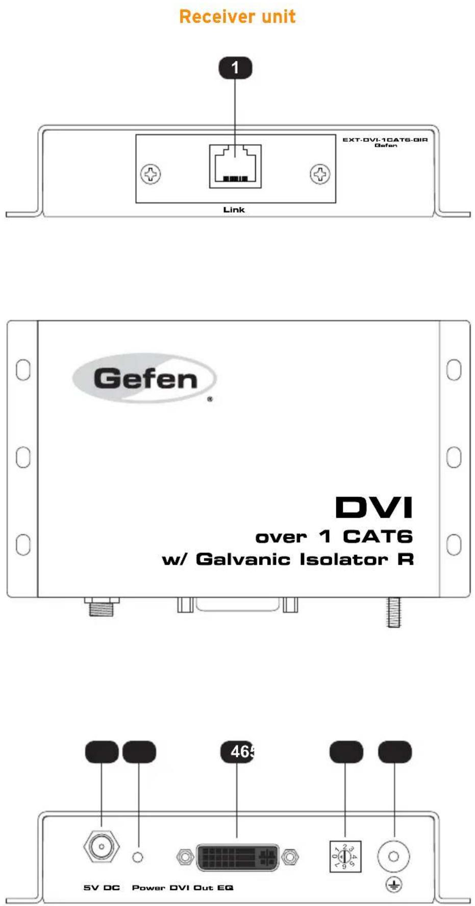Gefen EXT-DVI-1CAT6-GI - DVI - 2