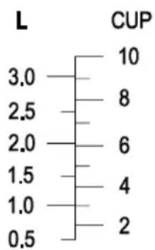 | L | CUP | |---|---| | 3.0 | 10 | | 2.5 | 8 | | 2.0 | 6 | | 1.5 | 4 | | 1.0 | 2 | | 0.5 | |