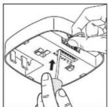Diagram showing hands interacting with a device panel, highlighting a component labeled 'Control Unit' with an upward arrow.