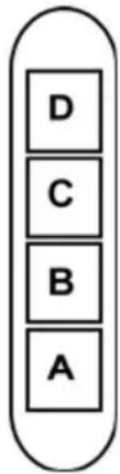 D C B A
