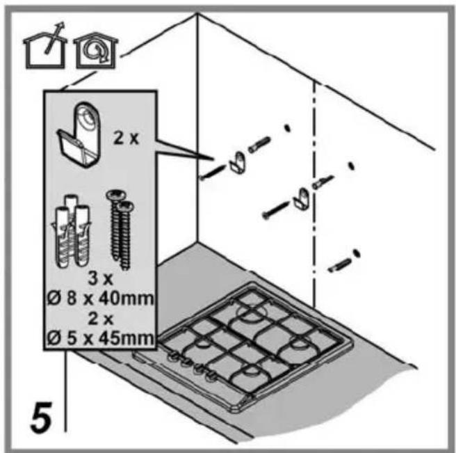 2 x 3 x Ø 8 x 40mm 2 x Ø 5 x 45mm 5
