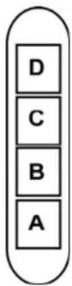 D C B A