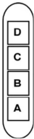 D C B A