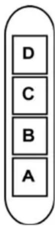 D C B A