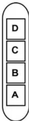 D C B A