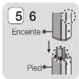5 6 Enceinte Pied