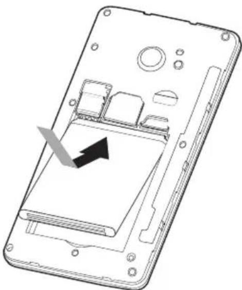 ACER Liquid Z220 Duo - Installer une carte SIM ou une carte microSD - 3