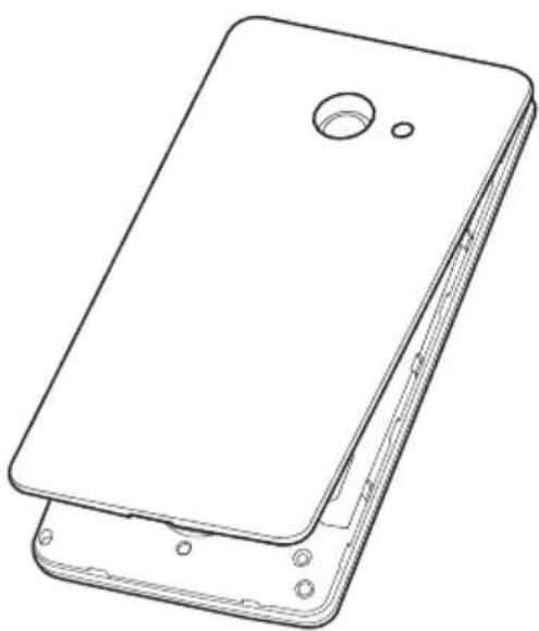 ACER Liquid Z220 Duo - Installer une carte SIM ou une carte microSD - 1