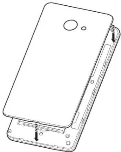 ACER Liquid Z220 Duo - Installer une carte SIM ou une carte microSD - 4