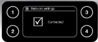 Network settings Connected