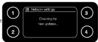 Network settings Checking for new updates...