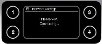 Network settings Please wait. Contacting...