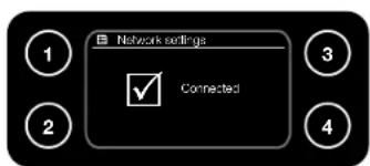 Network settings Connected