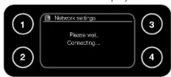Network settings Please wait. Connecting...