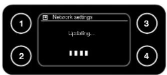 Network settings Updating...