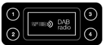 1 2 DAB radio 3 4