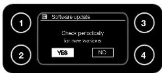 Software update Check periodically for new versions YES NO