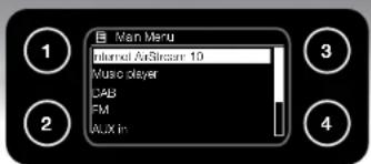 Main Menu Internet Air Stream 10 Music Player CAPS FM AUX in