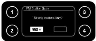 FM Station Scan Strong stations only? Yes *