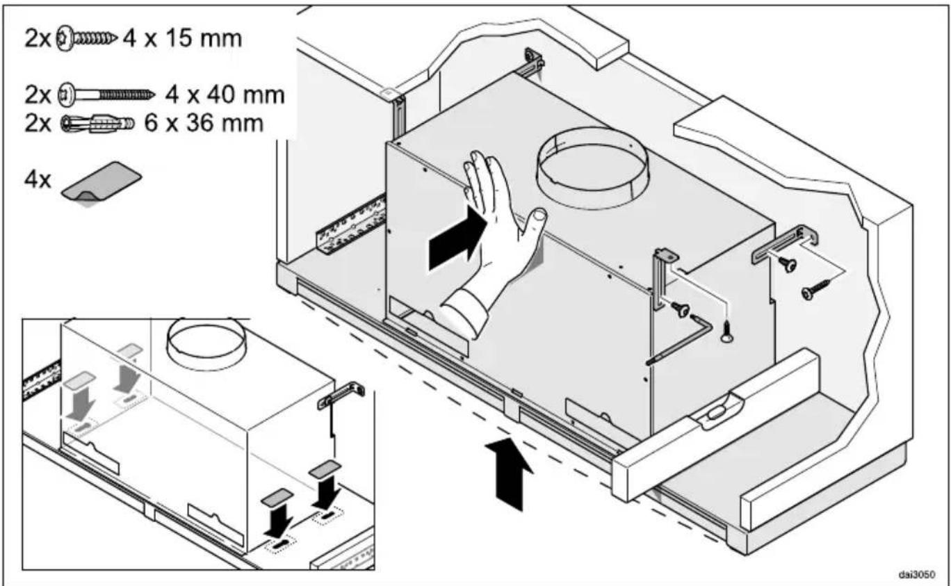 2x 4 x 15 mm 2x 4 x 40 mm 2x 6 x 36 mm 4x dai3050