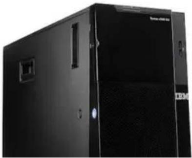 Exterior view of a black server rack unit (no visible text or labels)