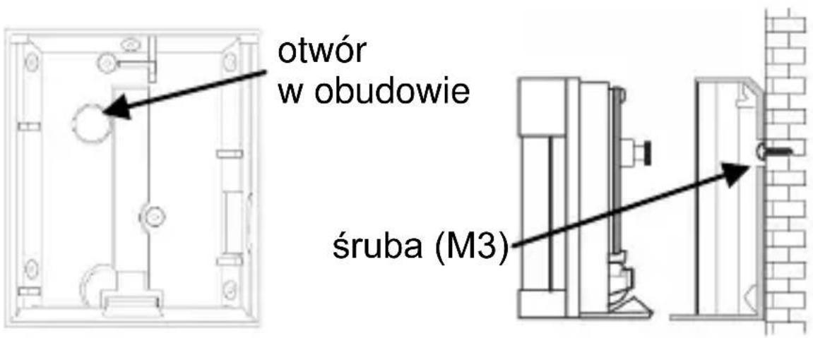 otwór w obudowie śruba (M3)