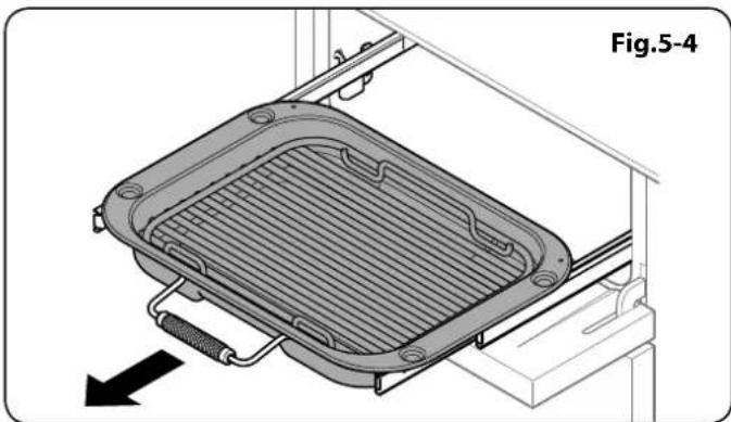 Diagram of a refrigerator or heater component with a black arrow indicating direction, labeled Fig.5-4 (no text or symbols on the diagram itself)