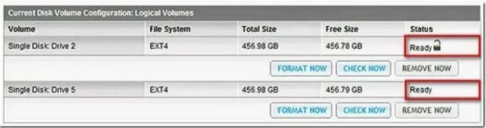 Current Disk Volume Configuration: Logical Volumes Volume File System Total Size Free Size Status Single Disk: Drive 2 EXT4 456.98 GB 456.78 GB Ready C S B C C NOW CHECK NOW CHECK NOW CHECK NOW CHECK NOW CHECK NOW CHECK NOW CHECK NOW CHECK NOW CHECK NOW CHECK NOW CHECK NOW CHECK NOW CHECK NOW CHECK…