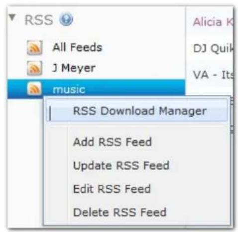 RSS All Feeds J Meyer music RSS Download Manager Add RSS Feed Update RSS Feed Edit RSS Feed Delete RSS Feed