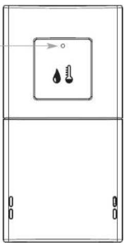 Diagram showing a temperature measurement setup with thermometer and droplet symbol, likely for thermal monitoring or control.