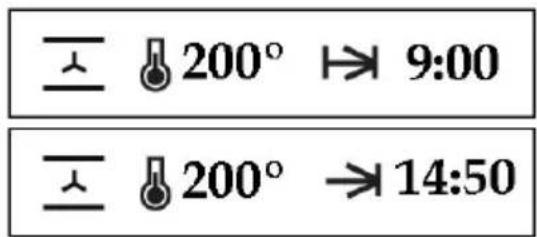 200° ↩ 9:00 200° → 14:50
