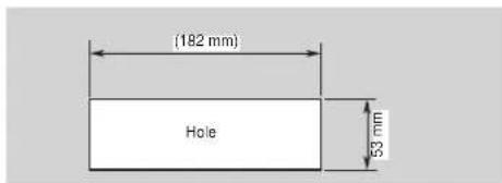 (182 mm) Hole 53 mm