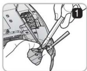 Close-up of hands using a tool to adjust or repair electronic components (no visible text or symbols)